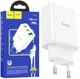 Зарядний пристрій Hoco C99A PD20Wmax (QC3.0 3A + кабель microUSB) White (33584) - зображення 1