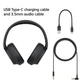 Навушники з мікрофоном Sony WH-CH720N Black - изображение 4