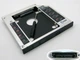Кишеня-адаптер для встановлення жорсткого HDD 2.5" SATA у відсік mSATA DVD-RW приводу 12.7 mm. Оптибей (optibay), Second HDD, SSD caddy! У блістері. (60321) - зображення 1