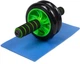 Ролик колесо для пресса EasyFit Ab Wheel Double EF-1352-G двойной с ковриком (тренажер гимнастический для мышц преса) Зеленый (56001141) - изображение 1