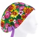 Медицинская шапочка женская HeadwearUniverse универсальная принт Яркие цветы - изображение 1