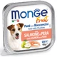 Вологий корм для собак Monge Fruit Pate and Crunkies Salmon and pear (лосось та груша) 100 г - зображення 1