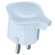 Переносная евро вилка Electraline 90° 16A /250В белая (55023) - изображение 1