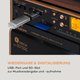 Стерео система Auna 388-BT Wood Stereo Hifi System Turntable без пульта - зображення 4