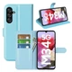 Классический чехол-книжка Deexe Book Type для Samsung Galaxy M34 (M346) - Blue - изображение 4