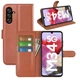 Классический чехол-книжка Deexe Book Type для Samsung Galaxy M34 (M346) - Brown - изображение 4