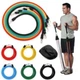 Набор эспандеров для фитнеса многофункциональный 5 жгутов Power Resistance Bands в чехле - изображение 2