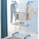 Складна стійка сушарка для білизни в 3 яруси Garment Rack With Wheels - зображення 6