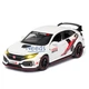 Машинка іграшка Honda Civic моделька колекційна металева дитяча 15 см Білий (2795749) - зображення 2