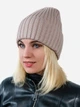 Шапка женская Malisa Бомбер 15-1275-PM-92 54-58 Миндаль - изображение 1
