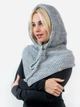 Капор женский Malisa Палермо 5-8016-MR-150 One Size Светло-серый - изображение 1