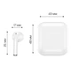 Бездротові навушники Picun Music Pods TWS Bluetooth White (3_01862) - зображення 3