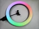 Кільцева світлодіодна LED лампа RIAS MJ38 RGB 38см Різнобарвна з держателем USB управління на проводі - зображення 5