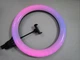 Кільцева світлодіодна LED лампа RIAS MJ38 RGB 38см Різнобарвна з держателем USB управління на проводі - зображення 6