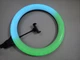 Кільцева світлодіодна LED лампа RIAS MJ38 RGB 38см Різнобарвна з держателем USB управління на проводі - зображення 7