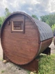 Дерев'яна мобільна Баня-Бочка "Спаркс" 2,5 м (вільха, з казаном на дровах) - зображення 4