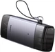 Czytnik kart Baseus Lite Series USB Type-A & Type-C - SD/TF Grey (WKQX060113) - obraz 4