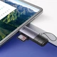 Czytnik kart Baseus Lite Series USB Type-A & Type-C - SD/TF Grey (WKQX060113) - obraz 7