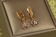 Сережки Xuping Jewelry підвіски мальва 2.6 см золотисті - зображення 3