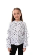 Блуза Suzie Брія 116 см Белая с синим BL017Y3F09 - изображение 1
