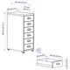 Комод на колесах IKEA HELMER чорний (203.419.70) - изображение 7