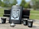Набор подарочный фляга с рюмками VexShop Герб Украины 9oz подарок мужчине, 4 рюмки и фляга (61004B) - изображение 5