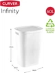 Корзина бельевая Curver Infinity 60l серый (04754) - изображение 6