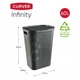 Корзина бельевая Curver Infinity 60l темно-серый (04754) - изображение 6