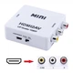 Конвертер HDMI2AV перехідник HDMI на 3RCA тюльпан upscaler FullHD White - зображення 1