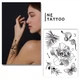 Временная тату Ne Tattoo "Цветок, веточки, змея" HB-057 - изображение 1