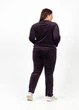 Пижама женская для дома велюровая на молнии N.EL.1547-53k 3XL Сливовый - изображение 3