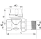 Термостатичний радіаторний клапан KOER KR.923 прямий 1" з американкою KR2890 - зображення 2