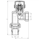 Термостатический радиаторный клапан KOER KR.931-Gi осевой 1/2"x1/2" с американкой KR3064 - изображение 2