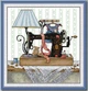 Набор для вышивания по нанесённой на канву схеме "Sewing Machine". AIDA 14CT printed 32*32 см - изображение 1