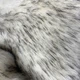 Мех искусственный енот белый с черным (Китай), пог. м. - изображение 2