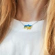 Колье серебряное Карта Украины, серебро 925 пробы - изображение 3