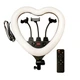 RGB LED лампа для фото з пультом UKC MJ 48 19" 48 cm Remote (Heart Style) Серце - зображення 1