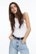 Майка H&M L белый 109882925 - изображение 2