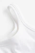 Майка H&M L белый 109882925 - изображение 5