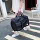 Сумка дорожная спортивная с отделение для обуви Черная Travel bag - изображение 3