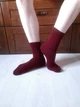 Термоноски Merino Wool. Носки из шерсти мериноса 90%. Размер 23 (35-37). Вишневые. Классические - изображение 1