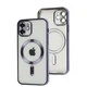 Чехол силиконовый противоударный WAVE Metal Color Case with MagSafe + защита камеры для Apple iPhone 12 (6.1") Purple - изображение 2