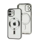 Чехол VVave Elegant Metallic Color Case with MagSafe Magnetic Ringдля Apple iPhone 12 (6.1") Silver - изображение 1