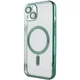 Чехол Fashion Case Shining with MagSafe + защита камеры для Apple iPhone 13 (6.1") Green - изображение 3