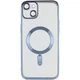 Чехол хромовый Fibra Chrome with MagSafe с закрытой камерой для Apple iPhone 13 Mini Sierra Blue - изображение 3