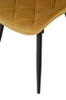 Стілець для кухні M-45 Vetro Mebel Чорний/Гірчичний (метал/тканина велюр) (M-45-mustard-velur/black) - зображення 9