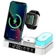 Зарядка беспроводная Qi 4in1 Wireless Charger XYJ S37 |5-15W, Samsung Watch/Airpods/Phone, RGB| white - изображение 2
