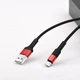 Кабель Hoco X26 USB to Type-C 18W 1m нейлоновый черно красный 6957531080251 - изображение 1