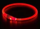 Ошейник для собак с LED подсветкой с зарядкой USB универсальный Красный - изображение 1