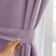 Короткі яскраві однотонні штори для кухні Adagio Windows Decor у розмірах 1,4 х1,7м -2шт, щільні бузкові фіранки з підхватами - изображение 3